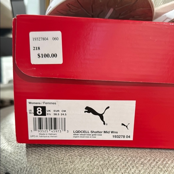 Puma Cream Athletic Shoes with Slip-On Design - Picture 4 of 4